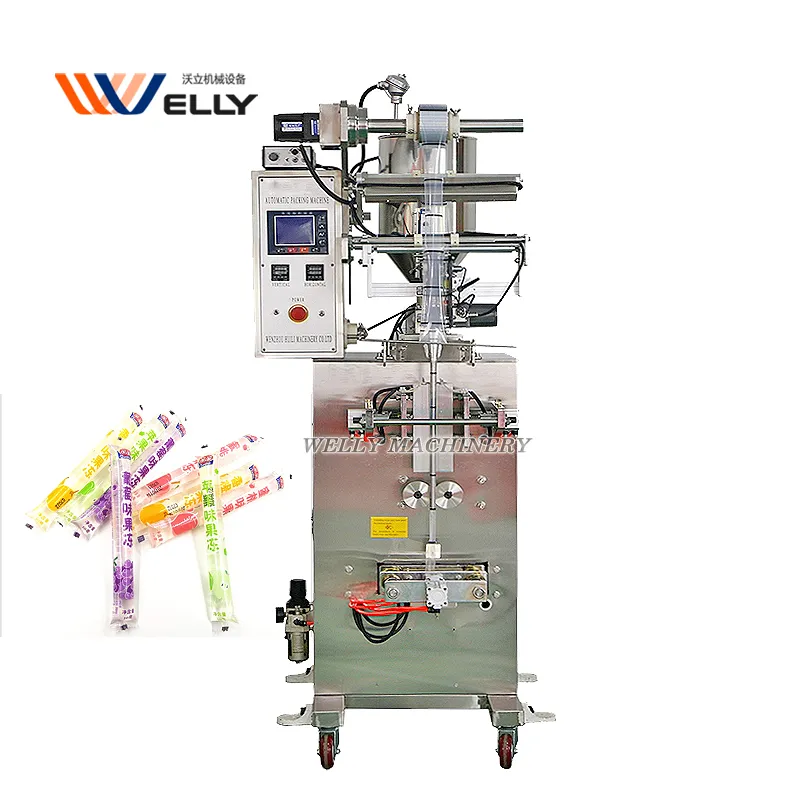 Automatic 50-100ml Jelly Juice Stick Pouch Packing Machine Frozen Ice Pop Filling Machine