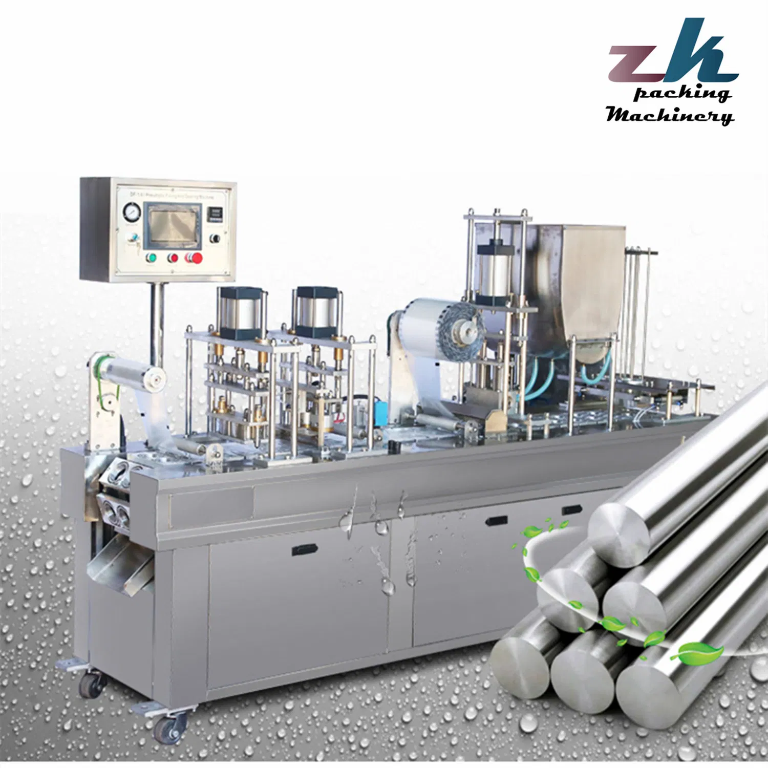 Automatic Small Plastic Tray Jelly Dipping Sauce Hummus Yogurt Cup Filling and Sealing Machine