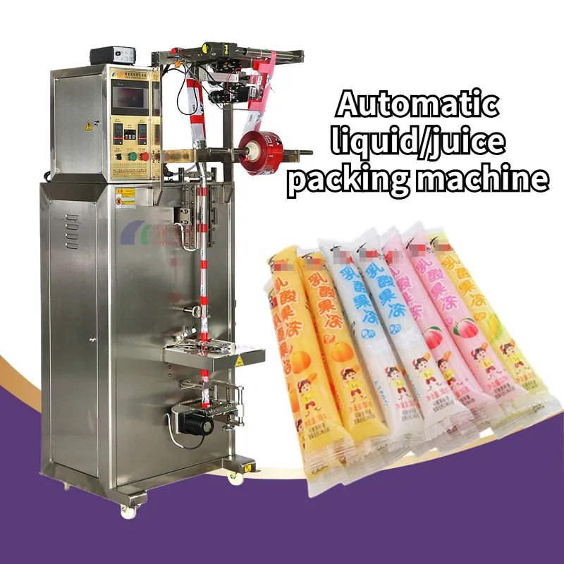 Multi-Function Fruit Juice Ice Lolly Packing Machine Liquid Jelly Stick Honey Liquid Sachet Filling Packaging Machine
