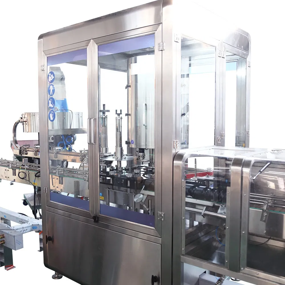New Design Factory Low Price Automatic Liquid Water Drinking Spice Oil Soy Sauce Milk Vinegar Jam Jelly Shampoo Bottle Filling Capping Labeling Machine