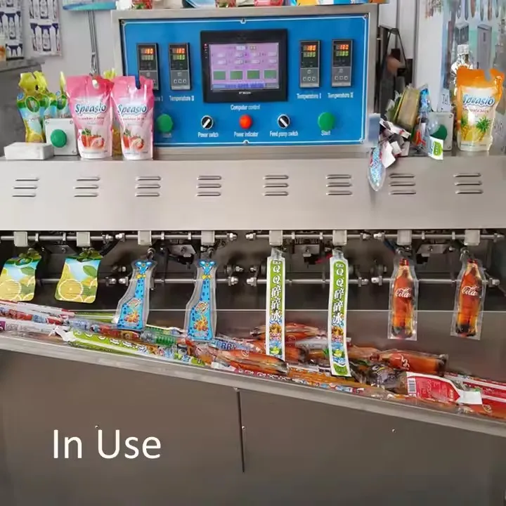 Professional Premade Pouch Liquid Jelly Filling Packaging Machine with High Quality
